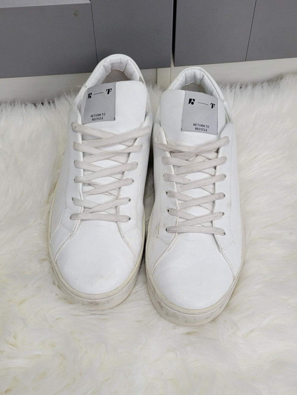 Frank And Oak Thqusand Fell White Low-Top Casual Sneakers Mens